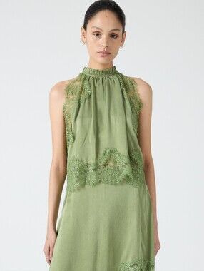 Third Form VISIONS LACE TOP In Sage